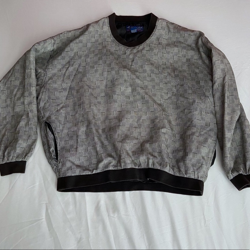 Vintage Plaid Golf Pullover